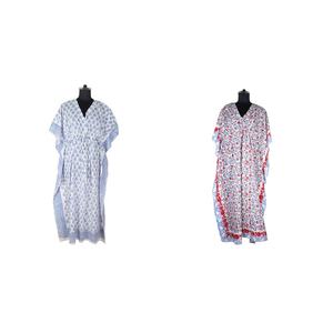 Haut caftan long et confortable pour femmes, fabricant de robe de vêtements de créateur de vêtements pour femmes Kimono indien caftan long et court - Product Image 1