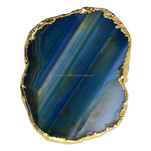 Modern Design Agate Coasters and Pads <b>Set</b> Irregular Flat Coasters for Home Decor and Dining Table for Restaurant Design - Product Image 2