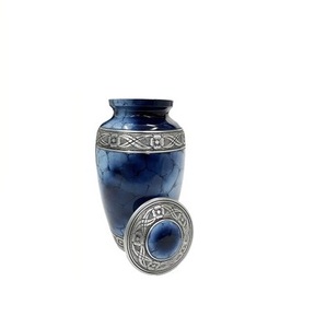 Urnes de crémation adultes en métal en laiton de nickel gravées modernes pour les urnes de souvenir d'approvisionnement funéraire pour les cendres humaines - Product Image 5