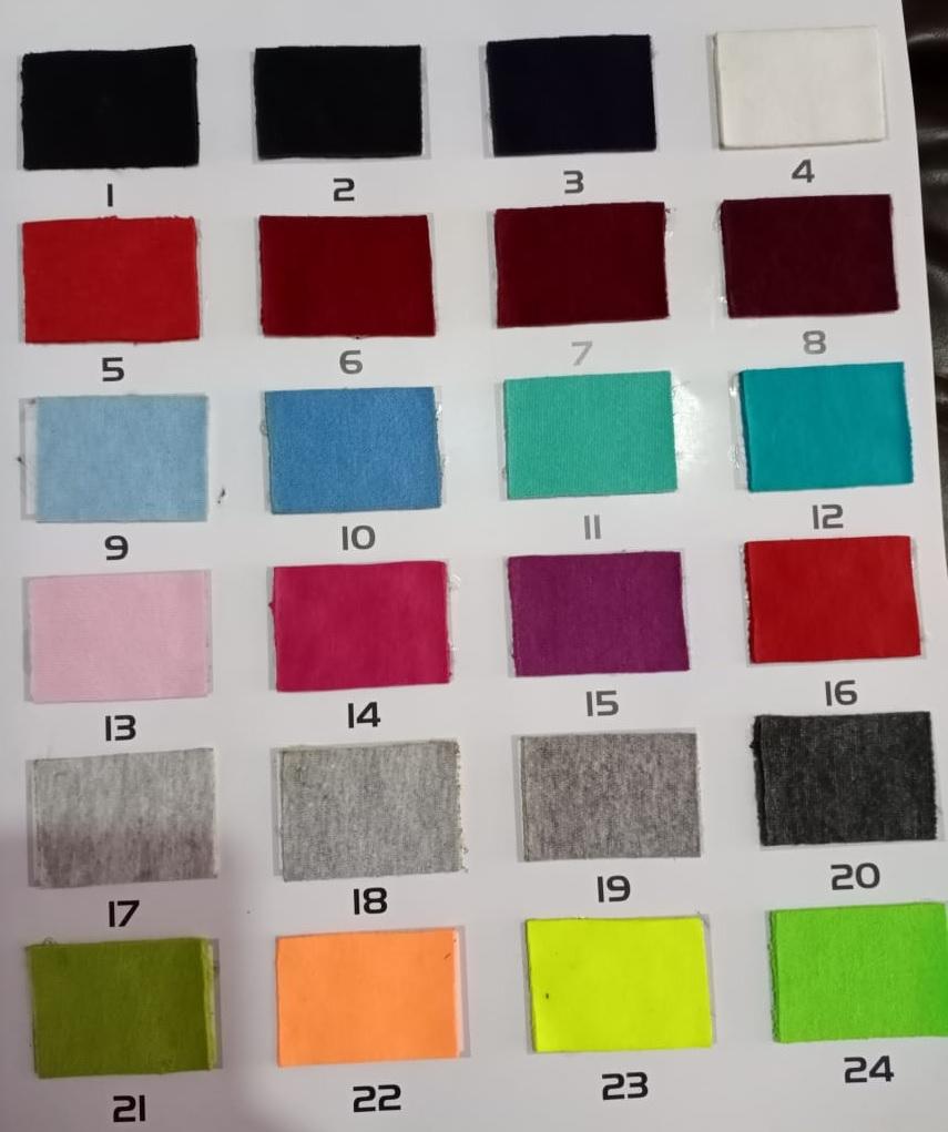 TOUTES LES COULEURS DISPONIBLES