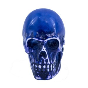 Poignées de tiroir modernes personnalisées Halloween Crâne en résine Poignées en métal antique faites à la main de haute qualité pour armoires de chambre à coucher Rouge Blanc - Product Image 4