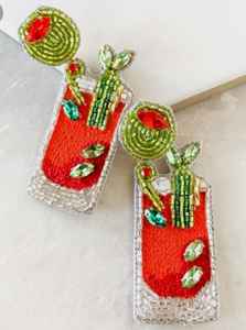 เครื่องประดับแฟชั่นเมล็ดพันธุ์ลูกปัดปักต่างหูจากอินเดียต่างหูที่ทำด้วยมือสำหรับผู้หญิงและสาวคลาสสิกดูหลายสี - Product Image 4