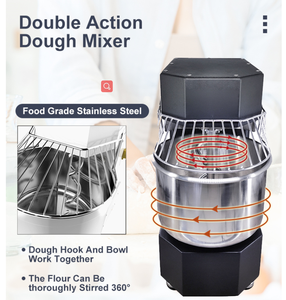 Impastatrice a Spirale da 5L Macchina per Impasti, Impastatrice a Spirale Professionale da Forno 5 L per <span class=keywords><strong>Pizza</strong></span> e Pane, Macchina da Cucina per Impastare da 3 kg - Product Image 5