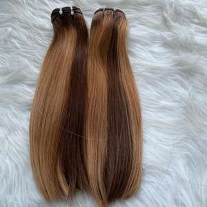 Cheveux Remy de haute qualité alignés sur des cuticules non traités du Vietnam Produit chaud-Vendeurs de cheveux vierges humains de couleur de surbrillance de piano - Product Image 3