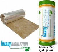 Isolation thermique de toiture en laine minérale Knauf Earthwool (laine de verre) épaisseur 5-15 cm, écologique, garantie 2 ans