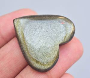 Gema de obsidiana dorada de grado AAA, cabujón, joyería suelta, Colgante de Piedra, taxi - Product Image 1