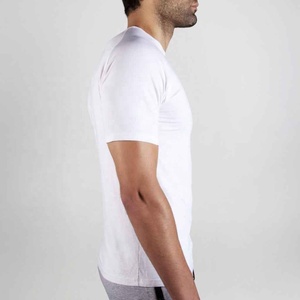 Maglietta sportiva semplice da uomo con opzione di stampa digitale abbigliamento sportivo personalizzabile <span class=keywords><strong>per</strong></span> <span class=keywords><strong>tutti</strong></span> comoda vestibilità quotidiana o in palestra - Product Image 4