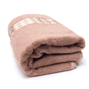 Toalha fabricante toalha de banho 100% algodão 100% OEM personalizado impressão Aceitar projetos personalizados Plain Solid Color planície tingida...