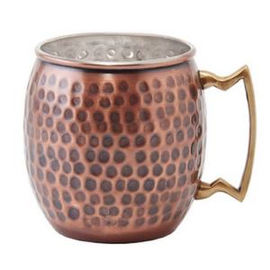 Vaso de cobre 100% hecho a mano, taza lisa sin BPA, vaso de cobre Vintage de mula de Moscú, bebida directa decorativa ecológica - Product Image 5