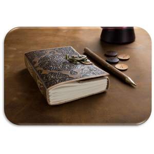 Premium A5 B5 Floral en relieve hecho a mano algodón papel cuero diario reciclado negocios escuela uso lindo Tapa dura cuero Premium - Product Image 1