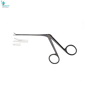 Micropinzas para las orejas, instrumento de trabajo liso, negro, 8cm de longitud - Product Image 1