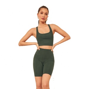 Shorts Deportivos de Alta Calidad, Transpirables, de Secado Rápido, Talla Grande, para Mujer, Ropa de Yoga, Marca Miqi, Shorts para Ciclismo con Bolsillo para Teléfono - Product Image 3