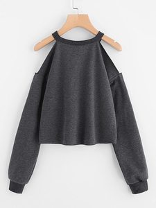 Sudadera con Capucha para Mujer, Talla Grande, Otoño/Invierno, Informal, ODM, 100% Poliéster, Alta Calidad, con Cordón Ajustable - Product Image 4