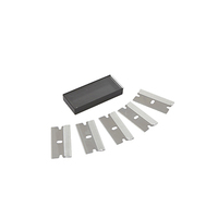 Outils de réparation automobile Hekeen, grattoir à lame en acier à haute teneur en carbone avec manche noir pour la découpe de l'uréthane, réparation de pare-brise en verre