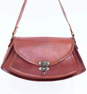 กระเป๋าหนังแพะแท้สะพายข้างสำหรับผู้หญิง, กระเป๋าสะพายไหล่ความจุขนาดใหญ่กระเป๋าถือเดินทางกระเป๋าหนังวินเทจสำหรับผู้หญิง - Product Image 3