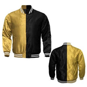 Nouvelle veste universitaire en satin hip-hop bicolore de haute qualité pour hommes pour hommes - Product Image 5