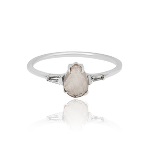 แหวนหินหลายชั้นสำหรับเป็นของขวัญงานแต่งงานแหวนเงินแท้925โรสควอตซ์สีขาวโทแพซผู้ผลิตขายส่งจำนวนมาก - Product Image 2