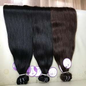 Pelo virgen doble de 20 pulgadas, mechones de cabello humano, proveedor de cabello camboyano crudo - Product Image 3