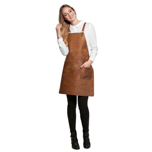 2018 tablier de Chef en cuir noir fait à la main conception imperméable avec Style japonais doublure en Polyester de haute qualité taille longue vente chaude - Product Image 2