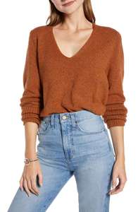 เสื้อสเวตเตอร์คอวีถักแขนยาวลำลองของผู้หญิงเสื้อกันหนาวมาใหม่ฤดูใบไม้ผลิฤดูใบไม้ร่วง - Product Image 3