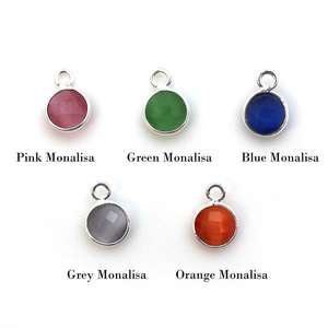 Pendentif en argent sterling fait à la main 6X6MM avec lunette en pierres précieuses 12 mois bijoux en pierre de naissance avec motif chrétien religieux - Product Image 1