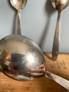 Elegant Gold Dessert Serving Spoon Set PVD Coated Flatware with Engraved Handle Ideal for Weddings <b>Tabletop</b> & Kitchenware - Product Image 6