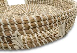 Bandeja de algas marinas de un solo nivel personalizada al por mayor para sala de estar cocina uso ecológico almacenamiento vajilla bandeja de servicio - Product Image 3