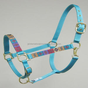 ม้าที่มีคุณภาพสูงขี่ม้านุ่มขนแกะเชือกแขวนคอม้าปรับเพชรปลอกคอหัวไนล่อน PP ผู้ผลิตในประเทศอินเดีย - Product Image 3