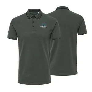 Vente en gros de polos unisexes en coton 100% de haute qualité avec logo personnalisé de grande taille pour hommes - Product Image 1