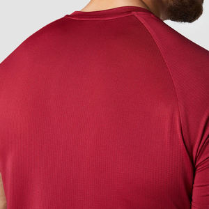 เสื้อยืดแขนสั้นระบายอากาศได้สำหรับผู้ชายเสื้อออกกำลังกายผ้าถักสำหรับเล่นยิมฟิตเนสวิ่งออกกำลังกายกล้ามเนื้อออกแบบได้ตามต้องการ - Product Image 6