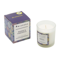 Bougies de soja en forme de boule parfumée pilier 100% cire de paraffine naturelle bougie parfumée en verre plus grand pot de bougie avec couvercle