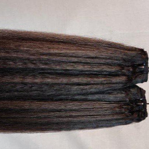 Extensiones de cabello indio virgen Paquetes de trama recta rizada con cierre a juego Frontal Color natural Rizado rizado Recto - Product Image 3