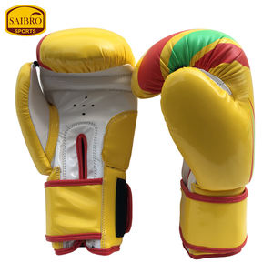 Logotipo personalizado profesional 8oz 16oz cuero de vaca PU cuero sintético MMA guantes de entrenamiento Kick Boxing empuñaduras artes marciales boxeo - Product Image 2
