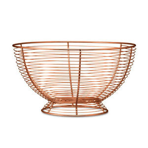 Cesta de alambre de metal decorativa de mesa de diseño fabuloso Cesta de almacenamiento de frutas hecha a mano para el hogar y la cocina a precio atractivo 2025 - Product Image 1