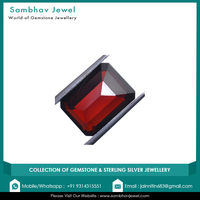 Formes rectangulaires marron 8x6mm certifiées par un tiers pour la fabrication de bijoux, pierres précieuses de grenat naturel de haute qualité, taillées à facettes
