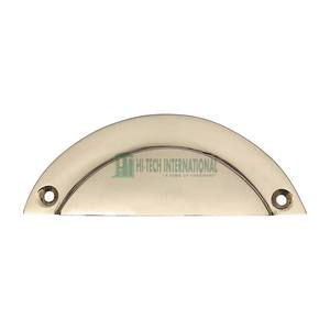 Tiradores-Tiradores de taza de latón Manija de gabinete Perilla Tirador de puerta Accesorio de hardware Tirador de tocador - Product Image 3