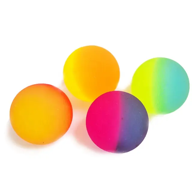 Смешанный цвет матовый прыгающий резиновый мяч