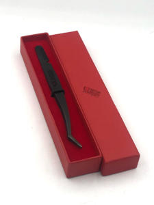 Pinces à épiler pour extensions de cils en plasma volume russe de haute qualité, en acier inoxydable, peigne arrière, antistatique, antimagnétique, 10 mm - Product Image 2