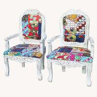 Chaise de relaxation en bois manga, siège repose-main, Shabby Chic, pour Restaurant, salle à manger, salon et salle à manger, mobilier en bois massif avec bras, nouveau Design