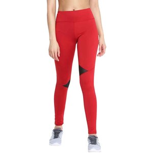 Mallas deportivas de alto estiramiento con panel de malla para mujer, mallas de compresión de longitud Capri para correr - Product Image 2