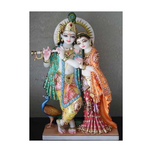 Pure Makrana Marble Radha Krishna Murti - Product Image 1