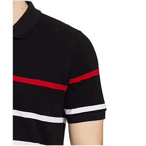 Polo de manga corta para hombre, Camiseta de algodón 100% ecológica, informal, con cuello personalizado, OEM - Product Image 6