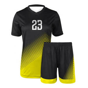 Sublimierte Fußball mannschaft Uniform Fußball trikot & Short Set Neues Design Sublimation Reversible Custom Fußball uniformen - Product Image 1
