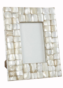 Cadre photo en résine noire design, bordure incurvée grise, fait main, décoration d'intérieur - Product Image 3