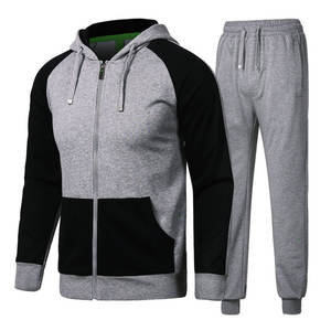 Ensemble de survêtement sportif pour homme, hiver 2025, nouvel an, polaire, respirant, séchage rapide, polyester/coton écologique, ensemble de fitness, taille plus - Product Image 2