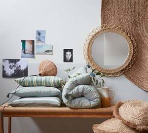 Modern Style Rattan Collection <b>Mirror</b> in Woven Rattan with Bronze Color Design Perfect for Decorative Wall <b>Hanging</b> - Product Image 4