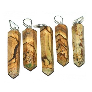 Best Value of Picture Jasper Pencil Pendants : Picture Jasper Pencil Pendants for Sale - Product Image 1