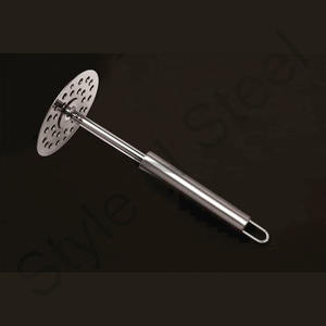 ที่บดผักสแตนเลส ที่บดมันฝรั่ง ที่บดอาหารเกรดอาหาร ที่บดมันฝรั่งทรงกลม ที่บดผักทรงพัฟบาจี - Product Image 1