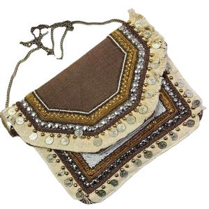 Handmade Banjara Bohemian <b>Bags</b> From India Multi Colored Jute <b>Bags</b> <b>Boho</b> Festival Handcrafted Embroidered Sling Shoulder Jute <b>Bags</b> - Product Image 1
