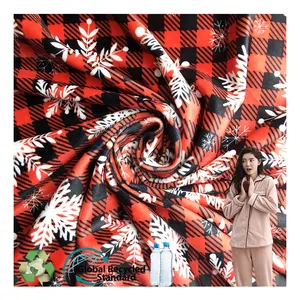 Bán sỉ nhung giáng sinh vải-Kuanyang Giáng Sinh 100% Polyester Thêu Nhung Sofa Bọc Vải